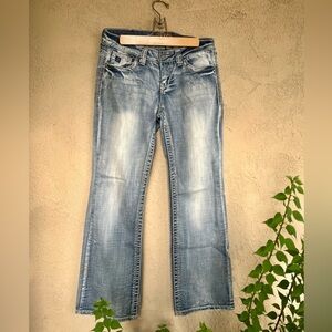 5/$5 COWGIRL UP Blue Denim Boot Cut Jeans